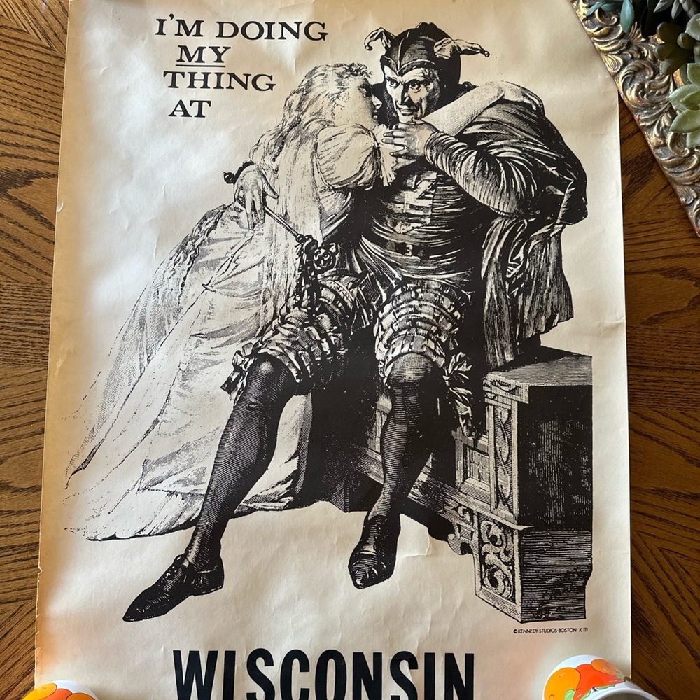 Rare Vintage medieval poster